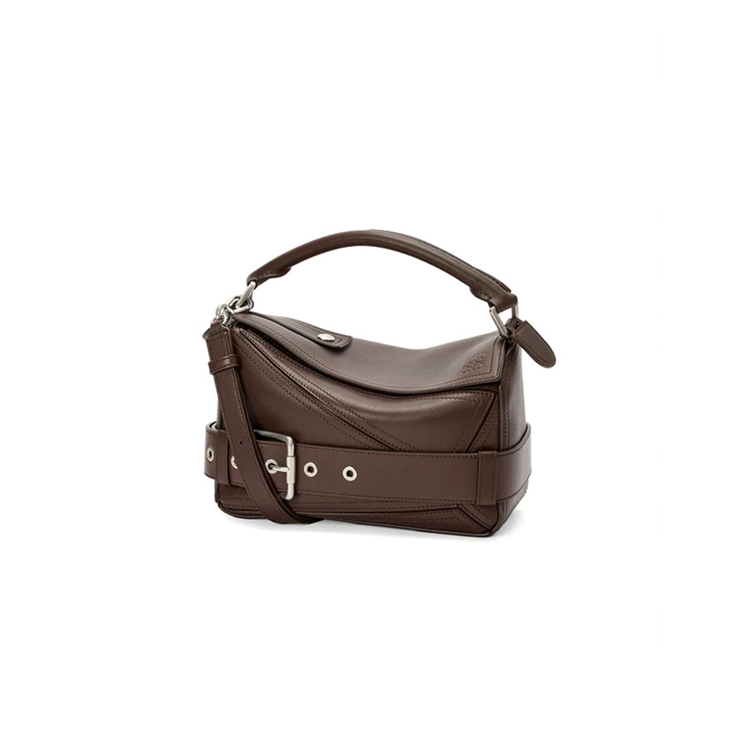 LOEWE SMALL PUZZLE BIKER BAG IN SHINY CALFSKIN A510S21XC7 (24*16.5*10.5cm)